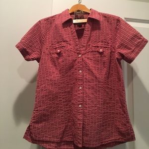 Eddie Bauer short sleeved button up shirt